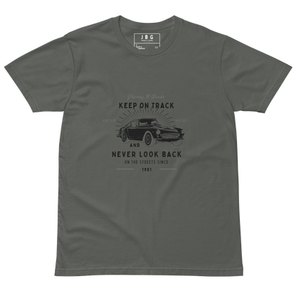 Never Look Back Men's premium t-shirt