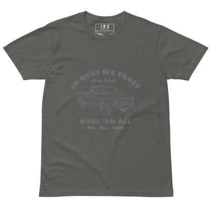 In Rust We Trust men's premium t-shirt