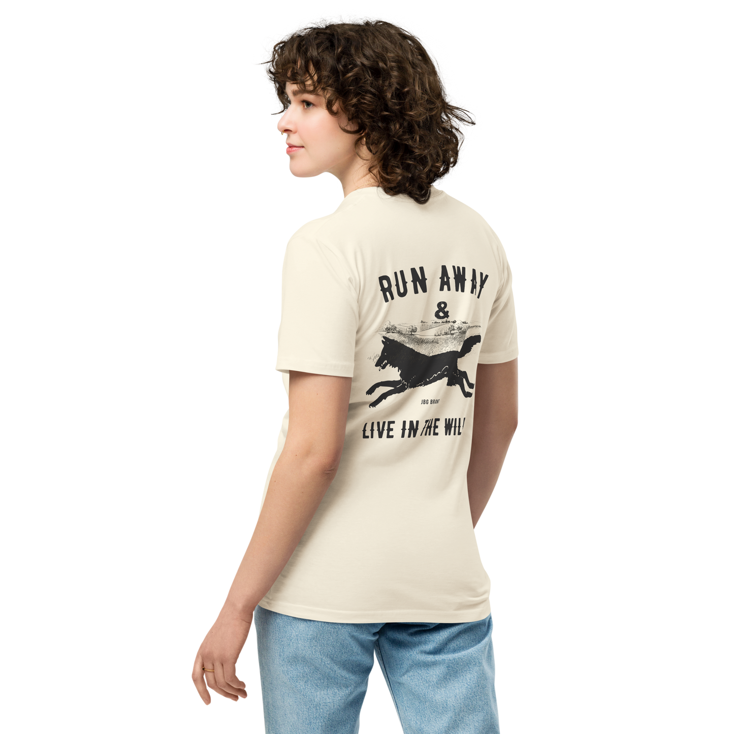 Women's Run Away Into the Wild  premium t-shirt