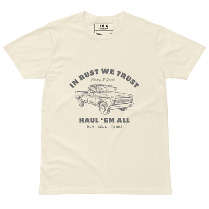 In Rust We Trust men's premium t-shirt