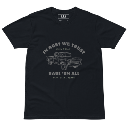 In Rust We Trust men's premium t-shirt