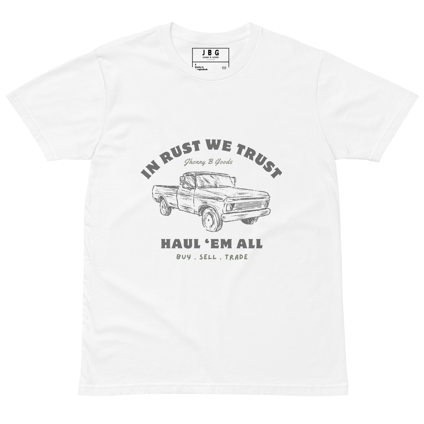 In Rust We Trust men's premium t-shirt