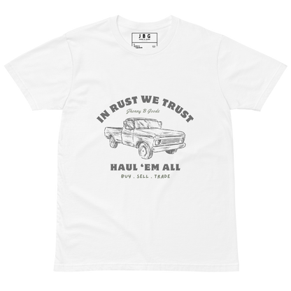 In Rust We Trust men's premium t-shirt