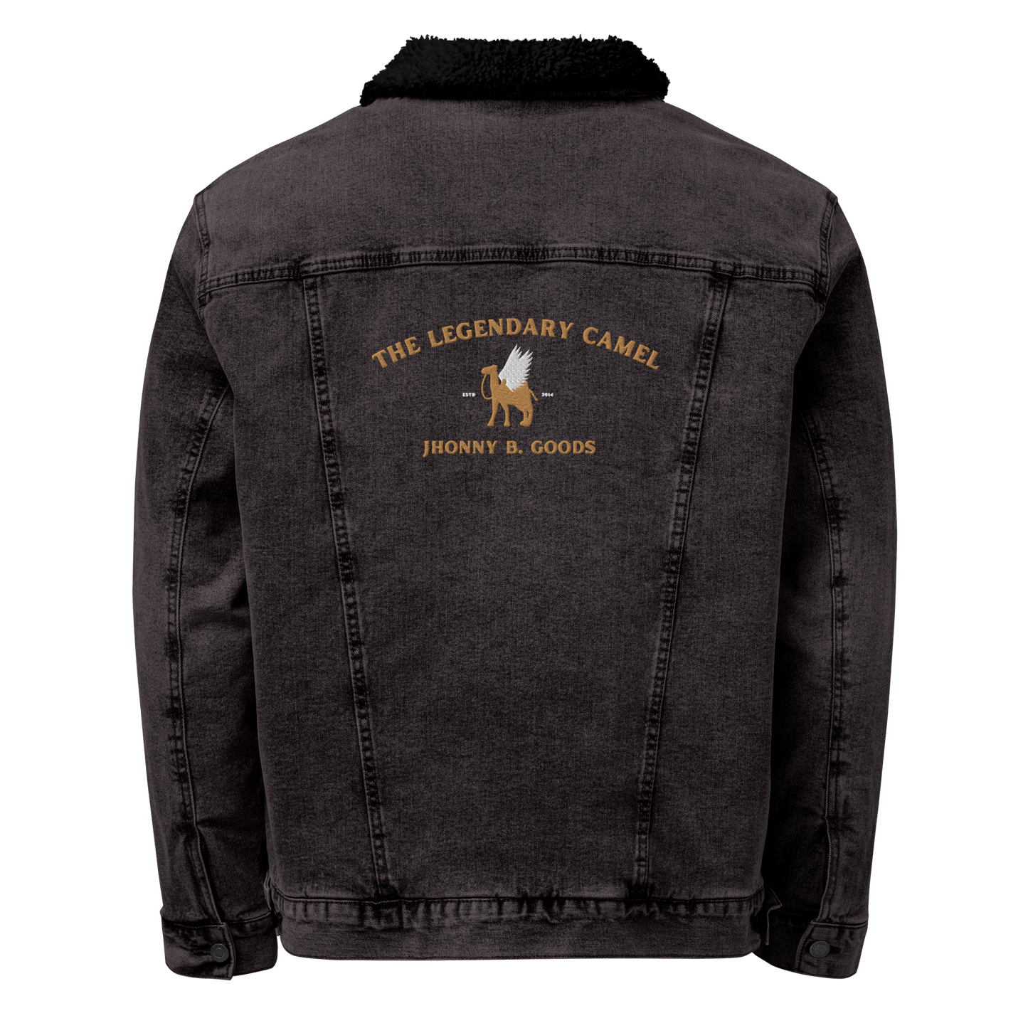 Men's western denim desert Sherpa jacket