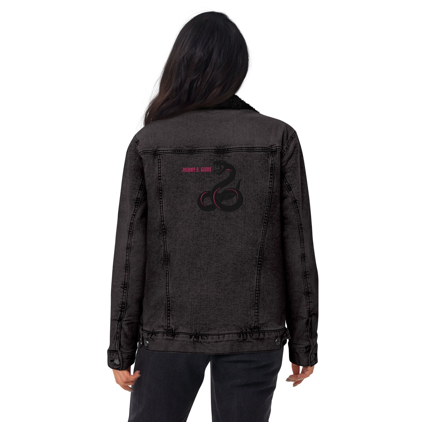 JBG Snake Women's denim sherpa jacket