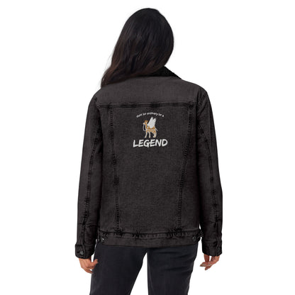 Be A Legend Women's denim sherpa jacket