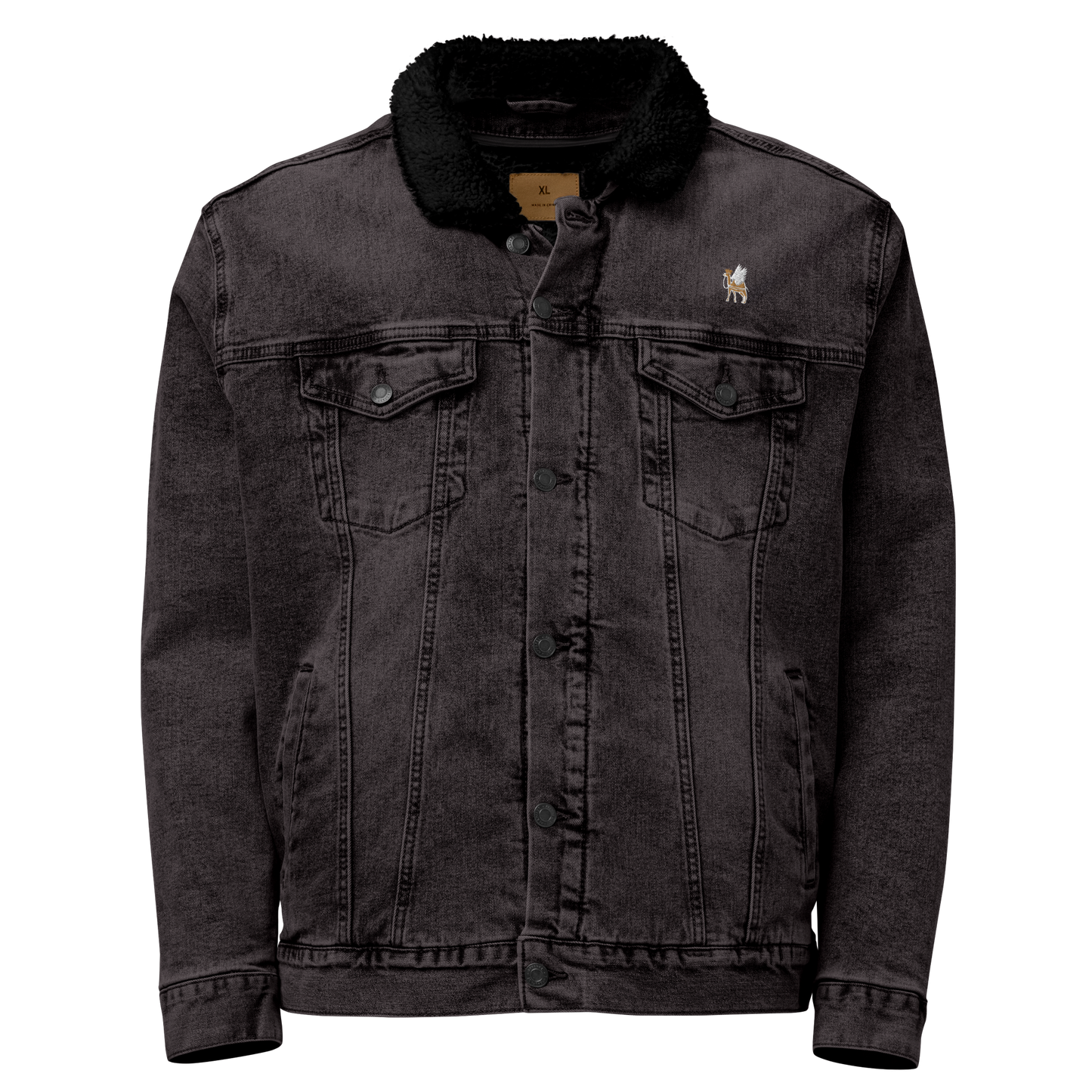 Men's western denim desert Sherpa jacket