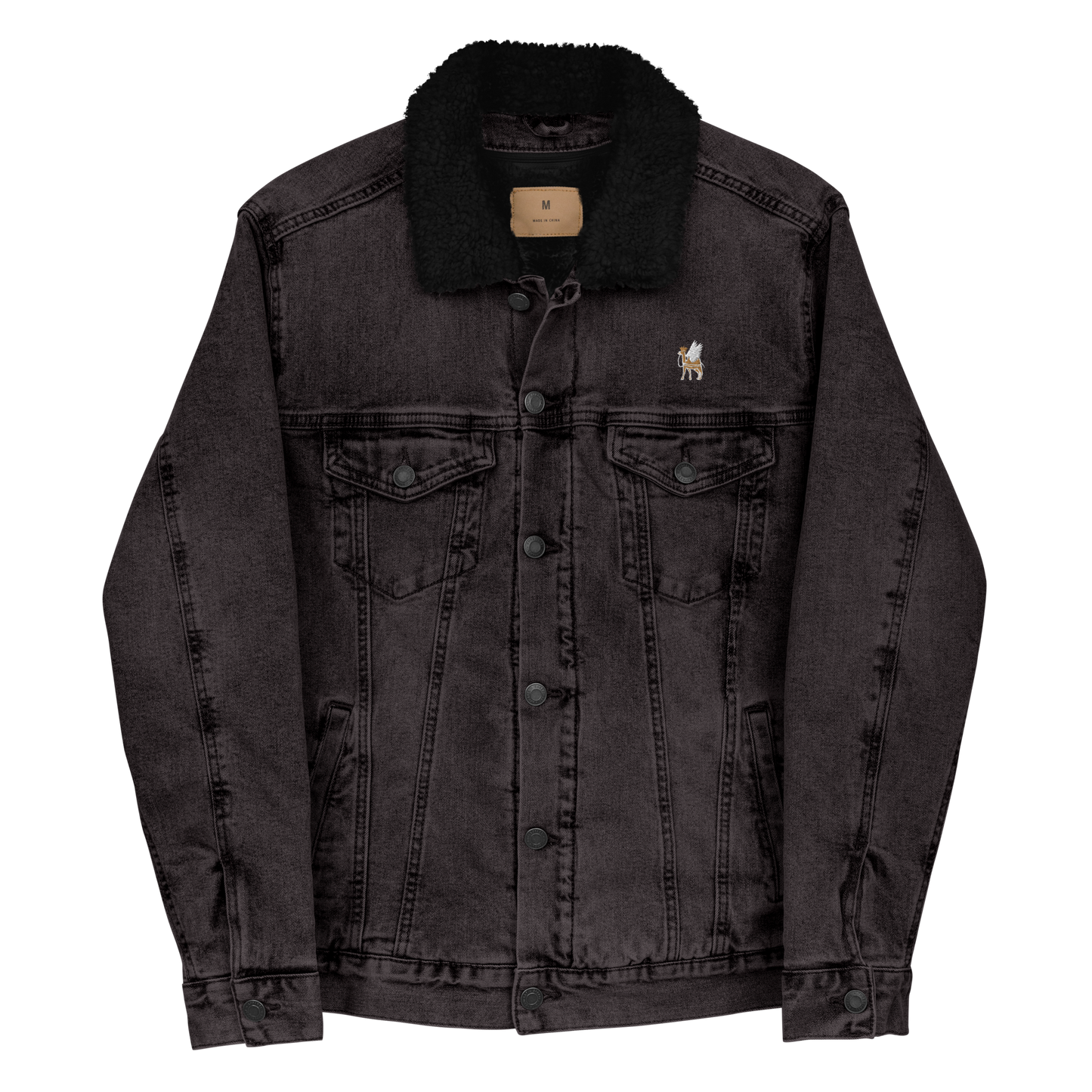 Men's western denim desert Sherpa jacket