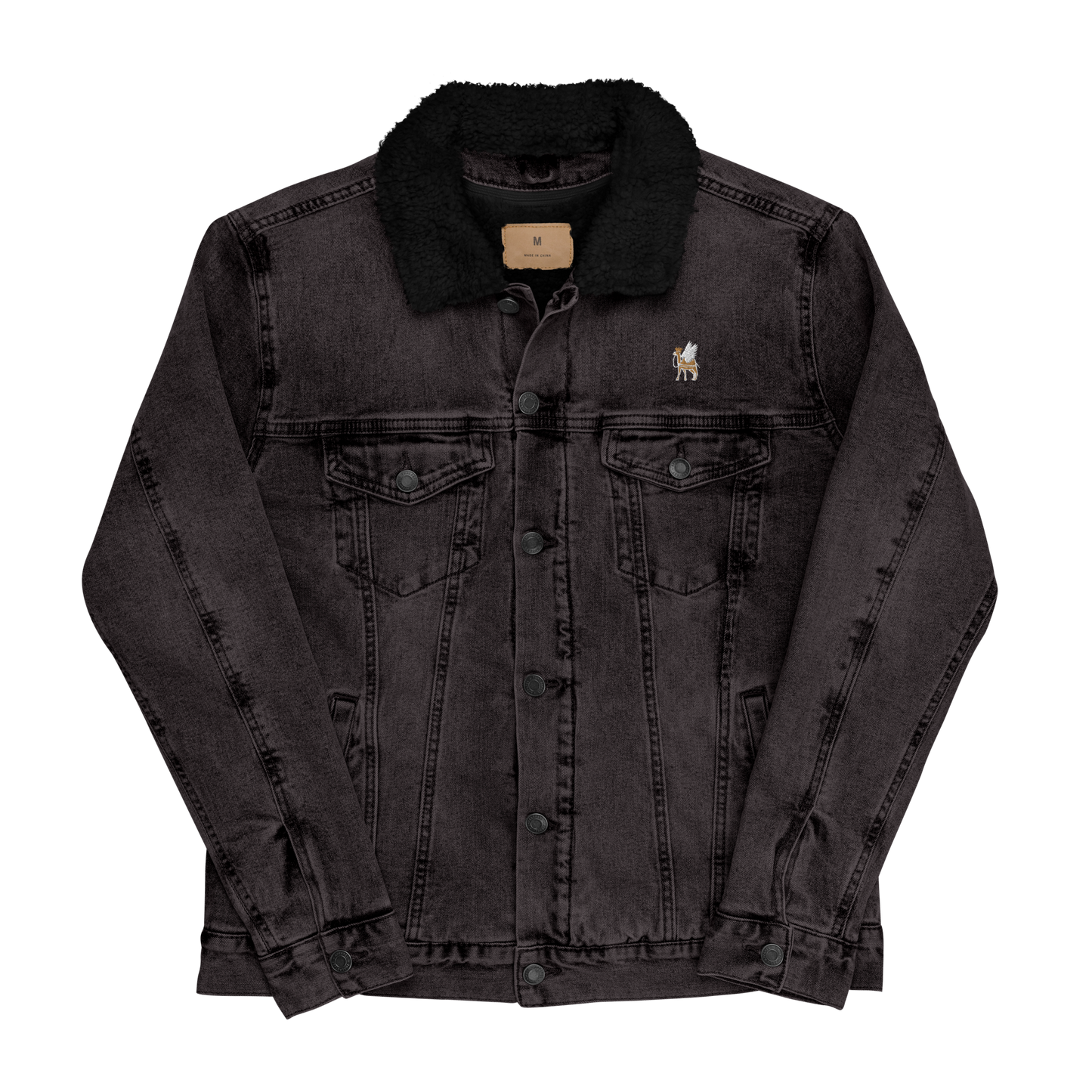 Men's western denim desert Sherpa jacket