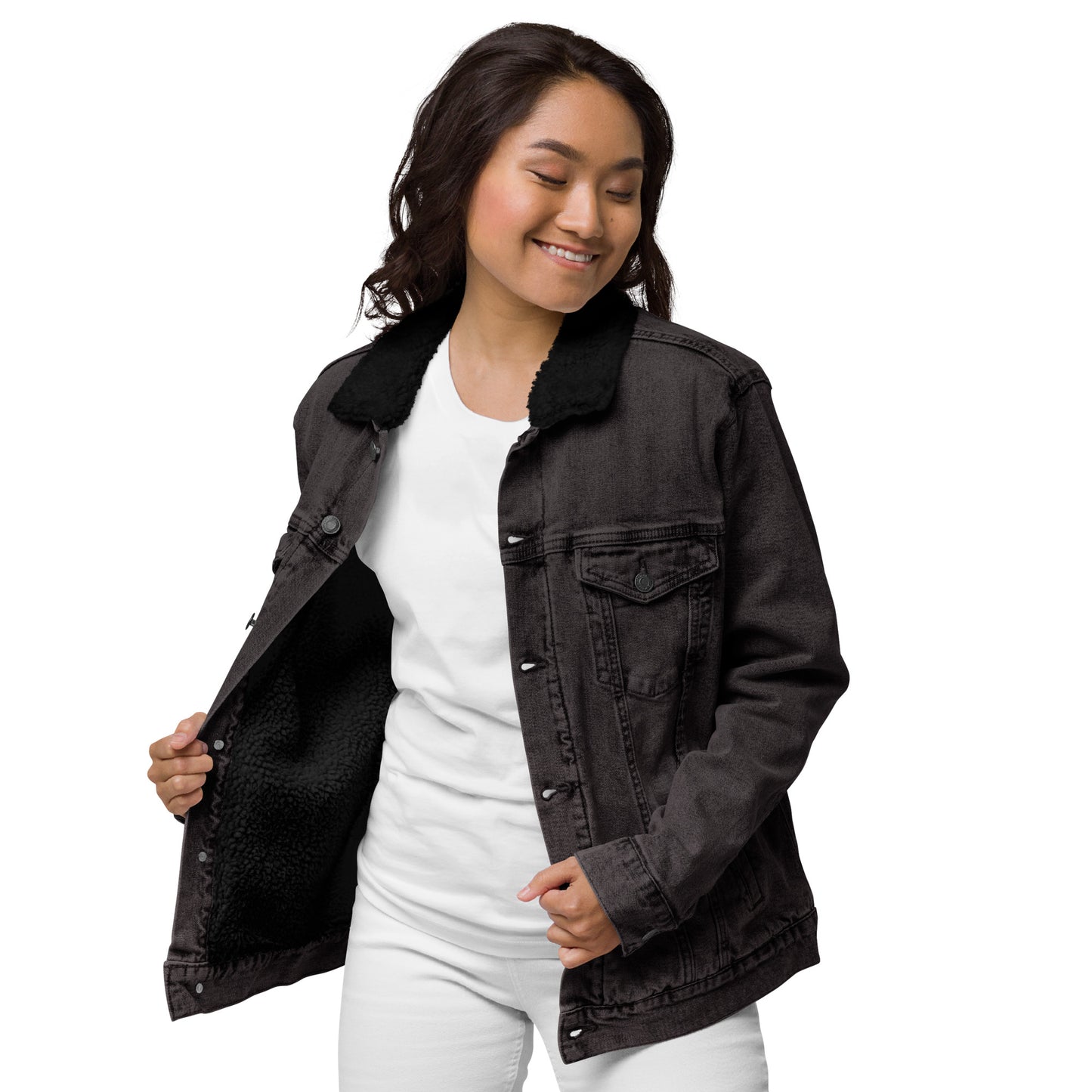 JBG Snake Women's denim sherpa jacket