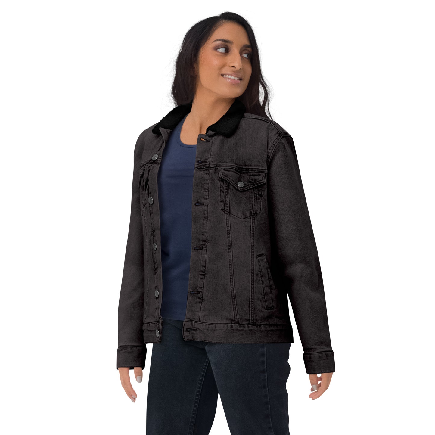 JBG Snake Women's denim sherpa jacket