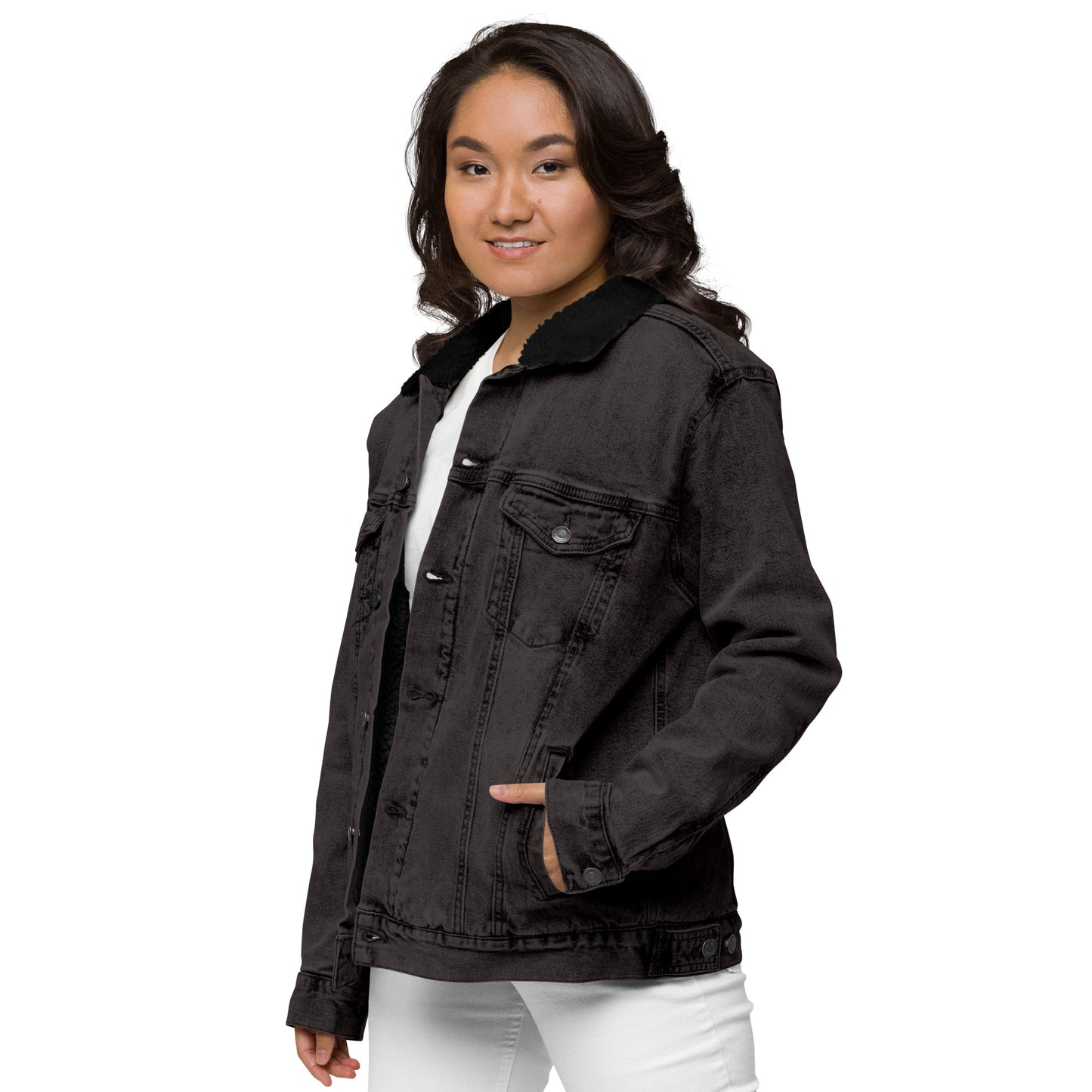 JBG Snake Women's denim sherpa jacket