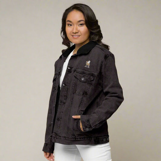 Be A Legend Women's denim sherpa jacket