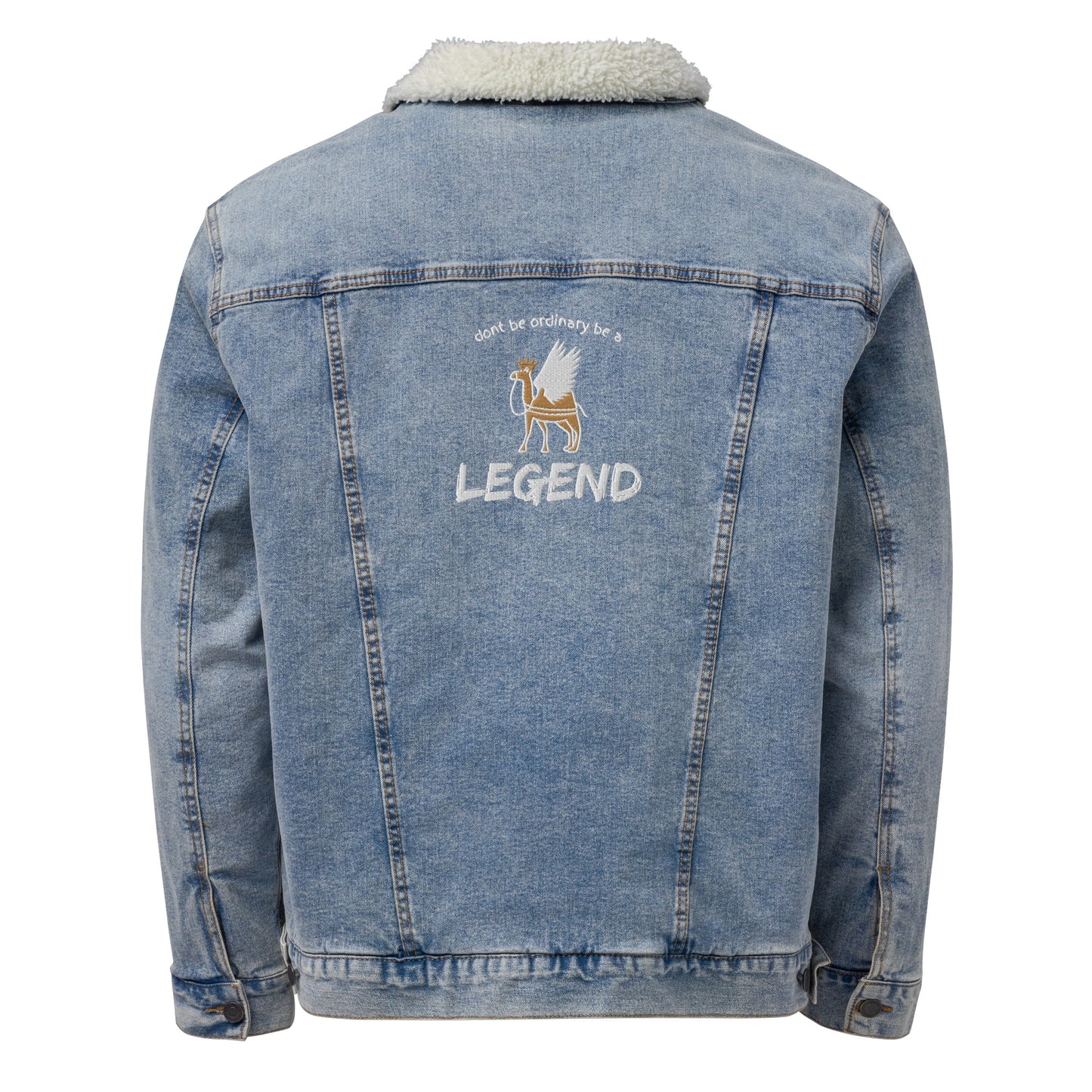 Be A Legend Women's denim sherpa jacket