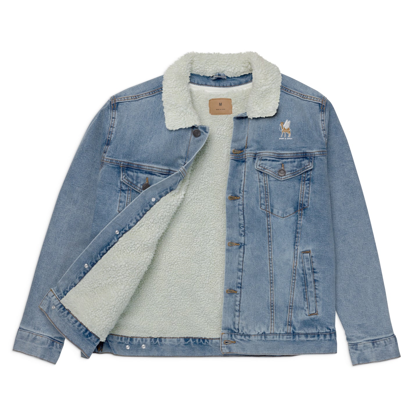 Be A Legend Women's denim sherpa jacket