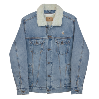 Men's western denim desert Sherpa jacket