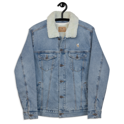 Men's western denim desert Sherpa jacket