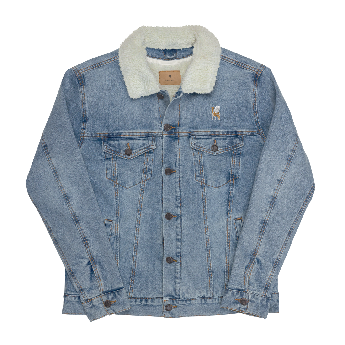 men's Western denim King Sherpa jacket