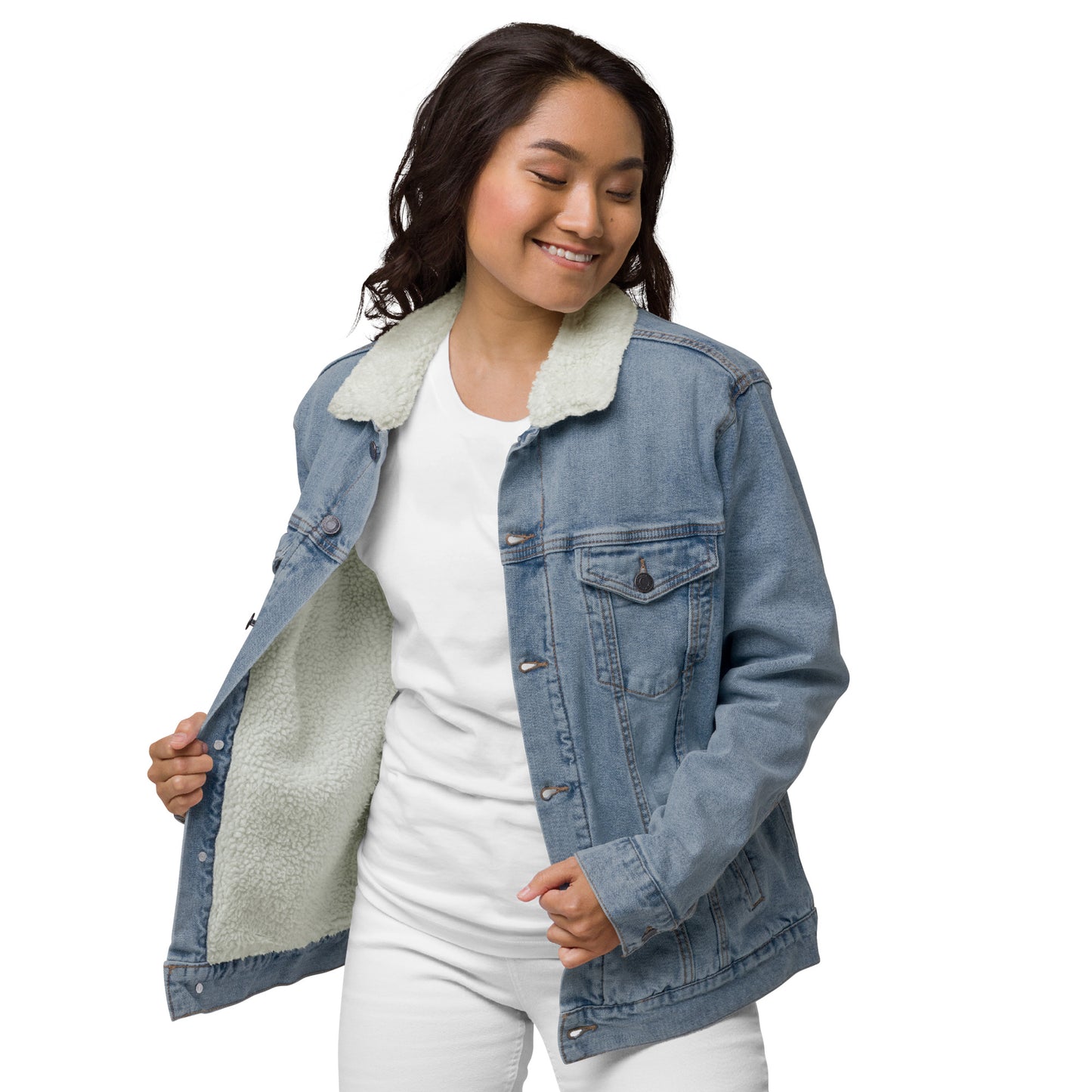 JBG Snake Women's denim sherpa jacket