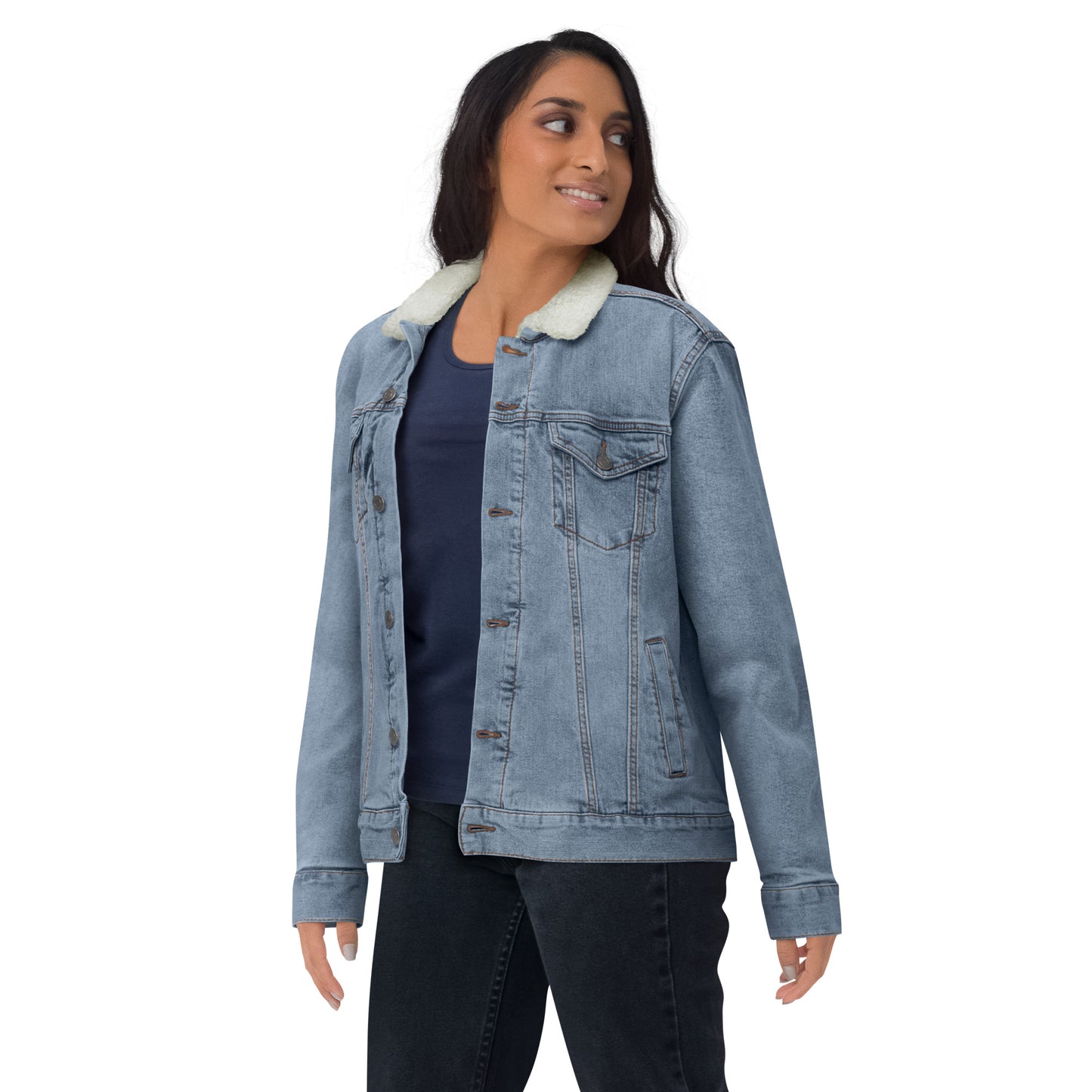 JBG Snake Women's denim sherpa jacket