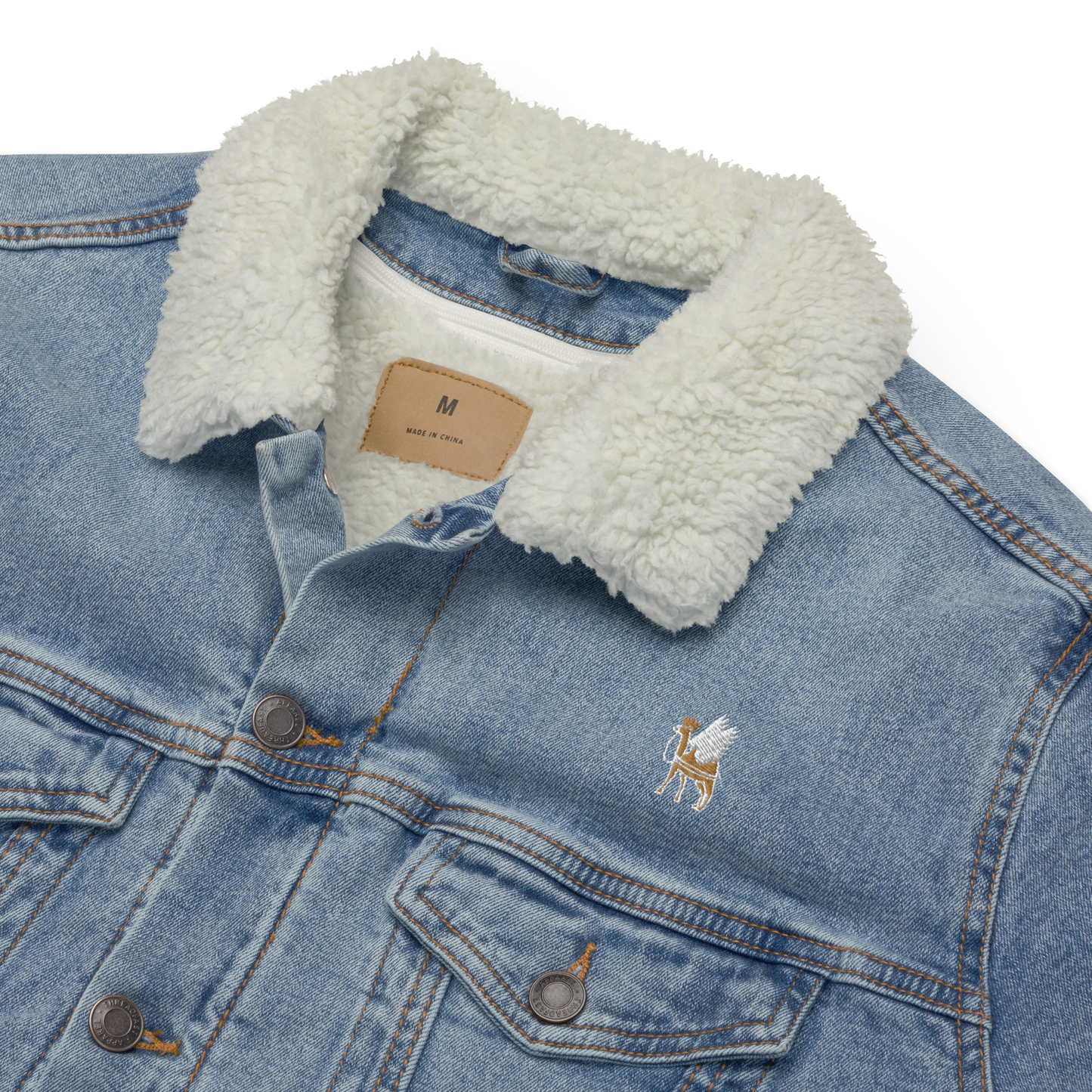 Men's western denim desert Sherpa jacket