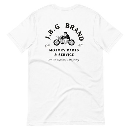 JBG Motor Parts & Service women's t-shirt