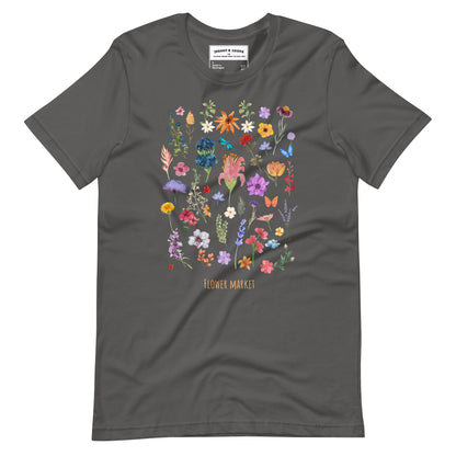 Flowers Market women's t-shirt