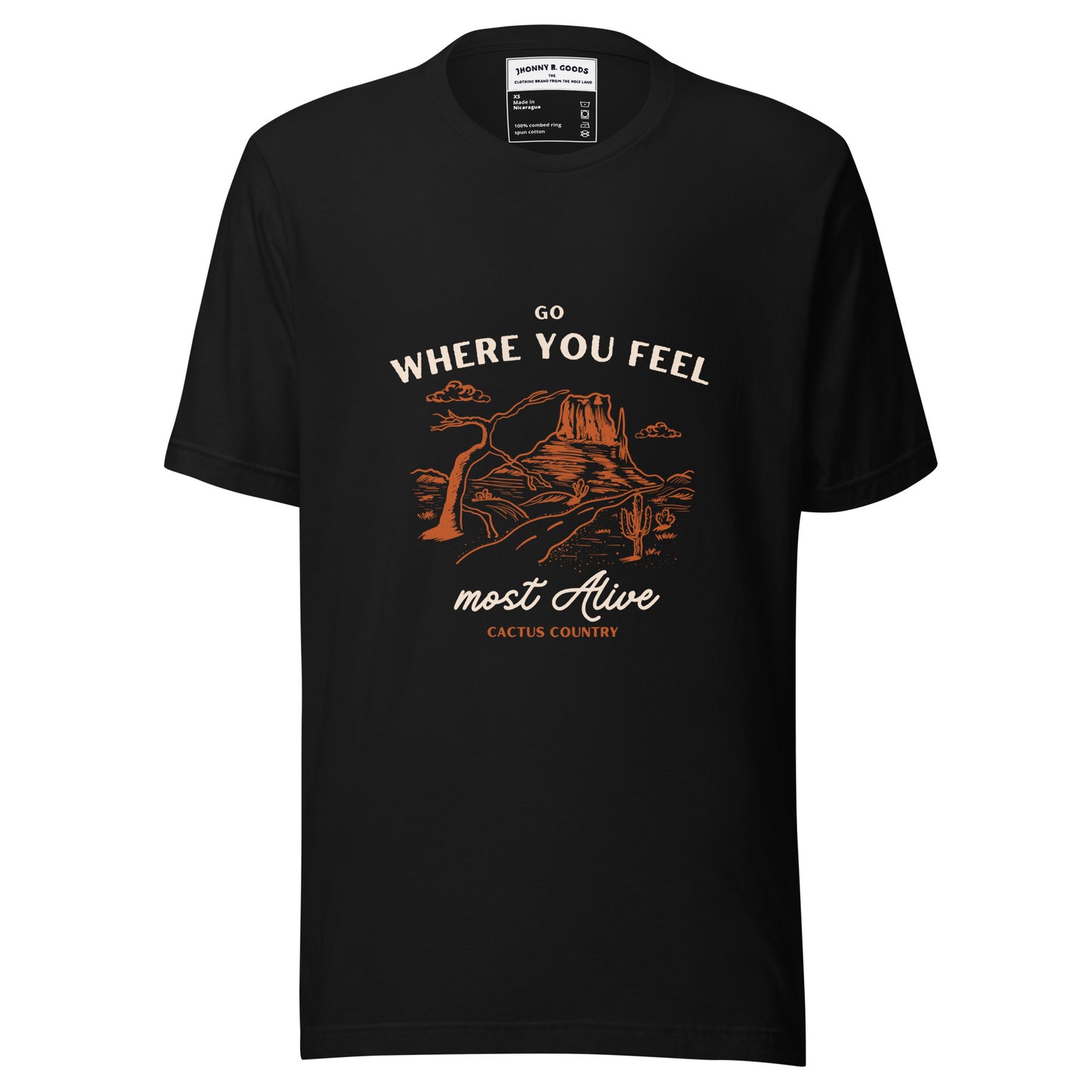 Go Where You Feel Most Alive women t-shirt