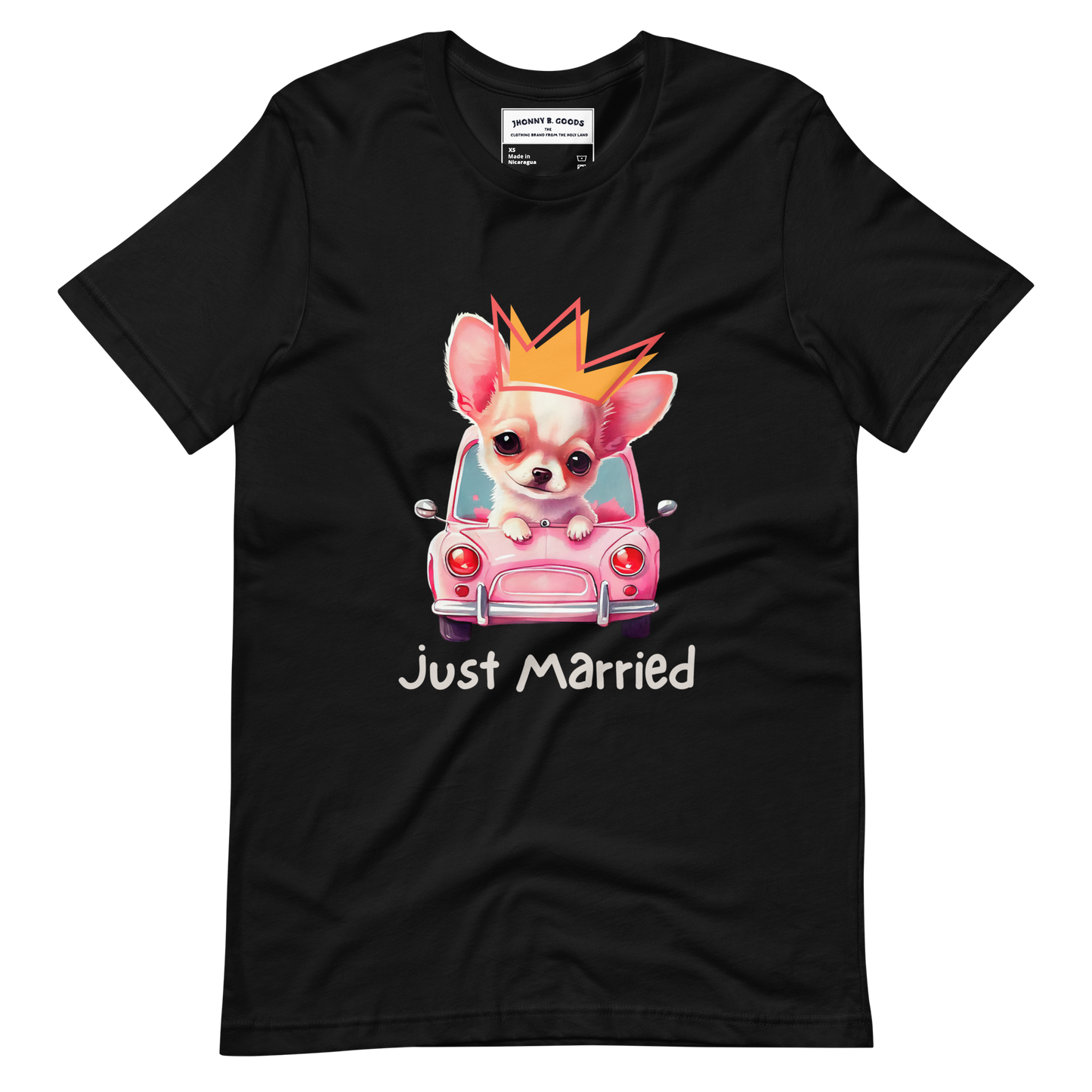 Just Married dogs women's t-shirt