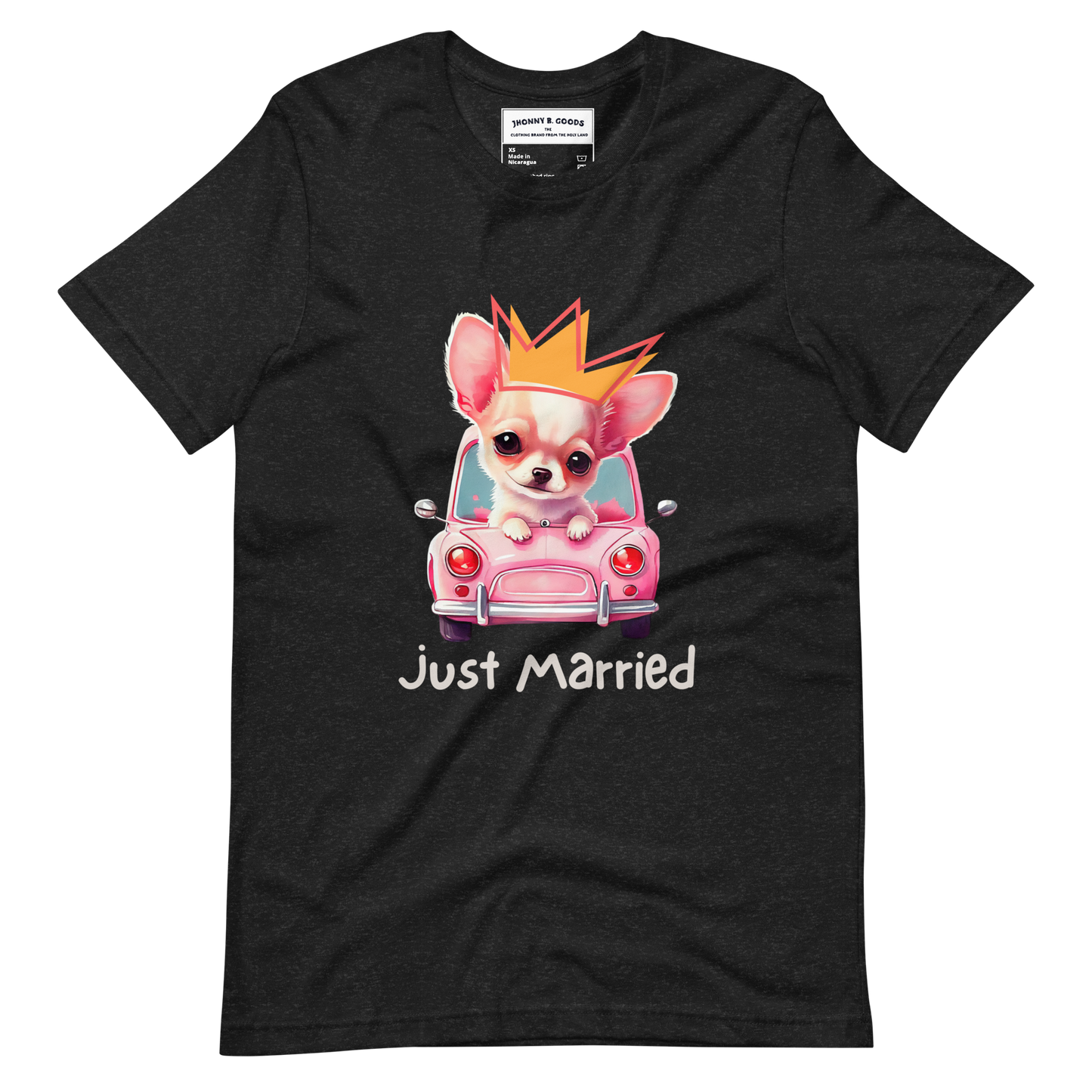 Just Married dogs women's t-shirt