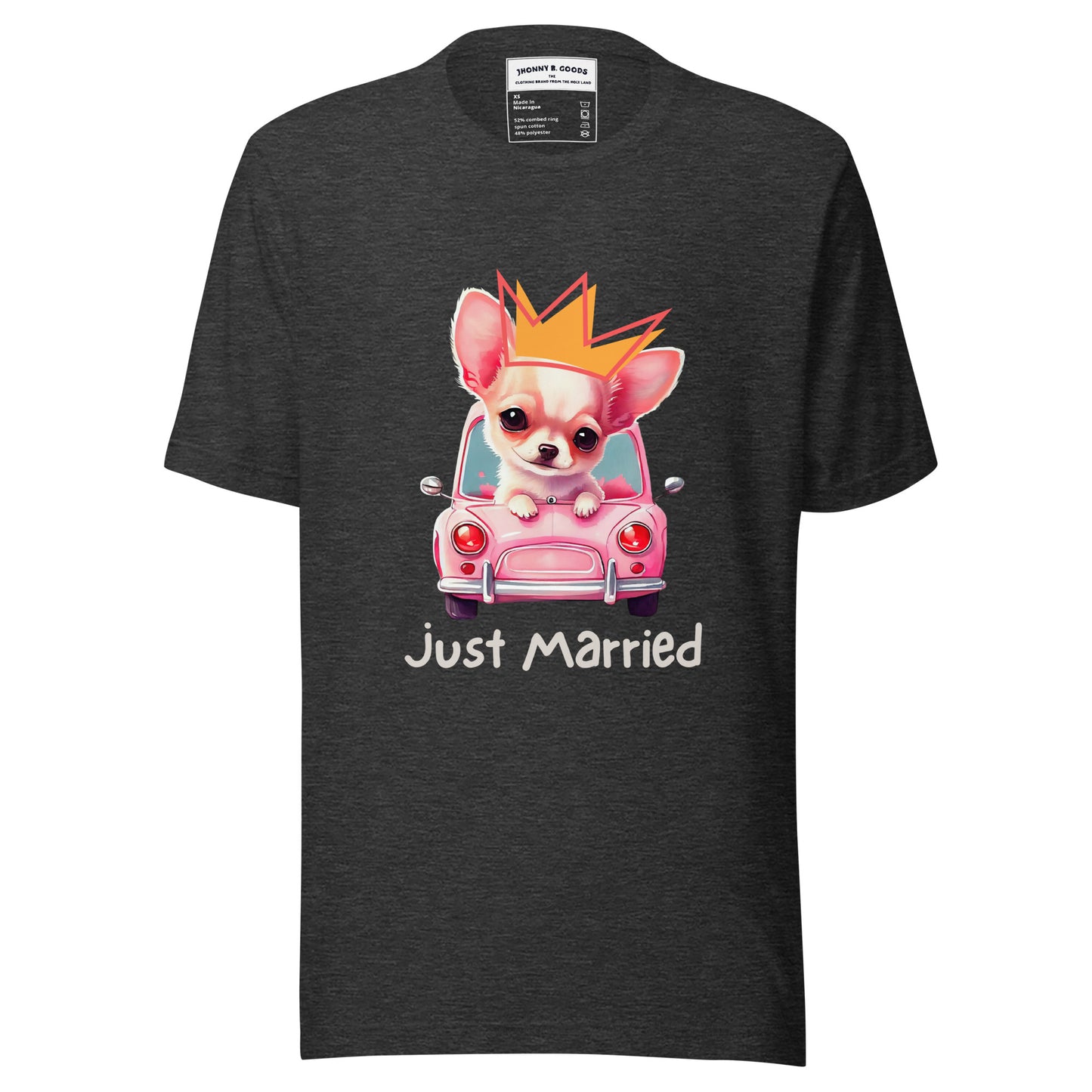 Just Married dogs men t-shirt