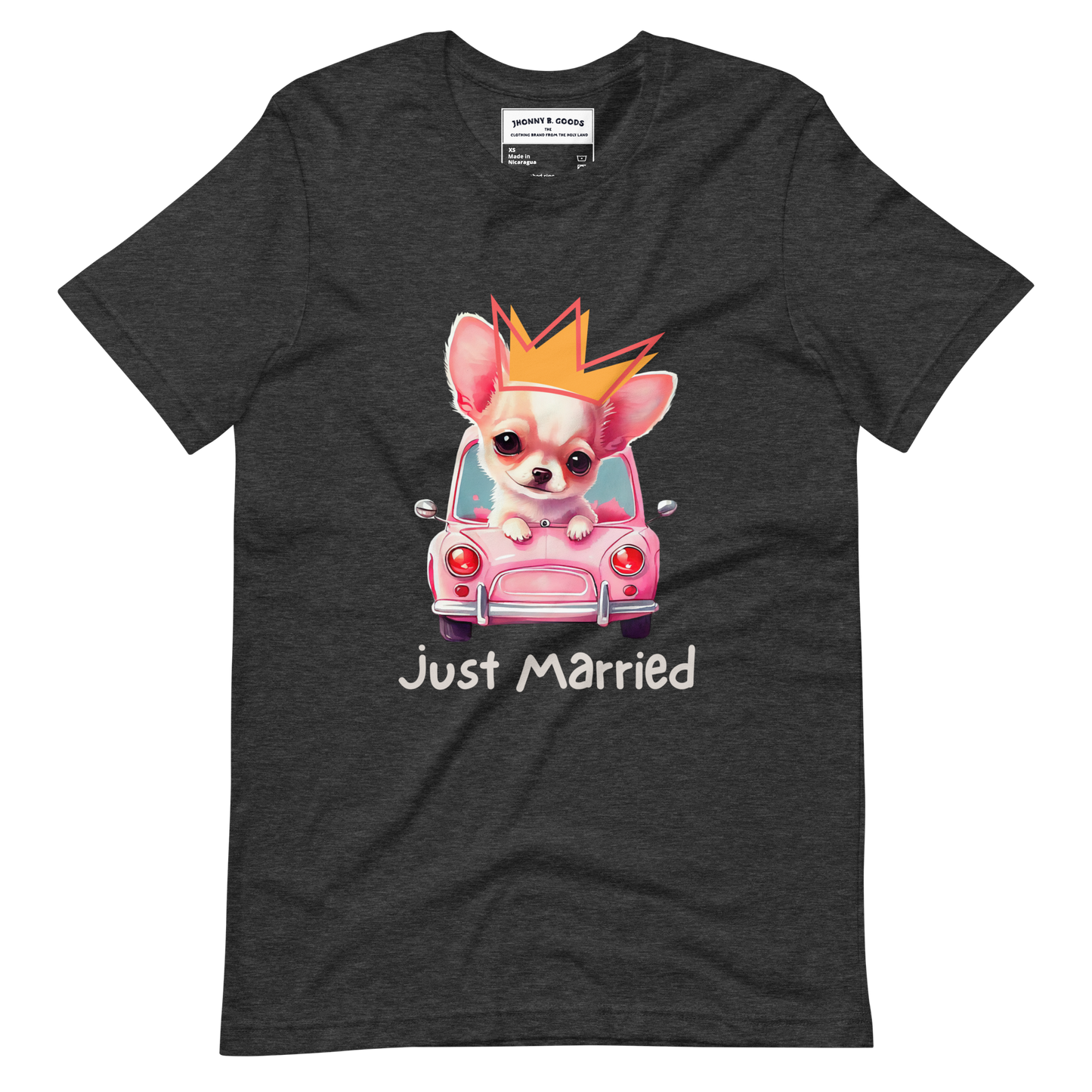 Just Married dogs women's t-shirt