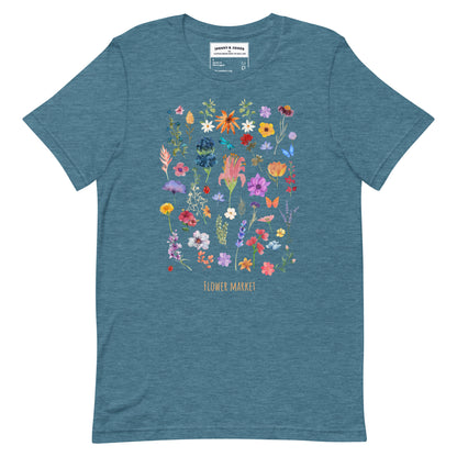 Flowers Market women's t-shirt