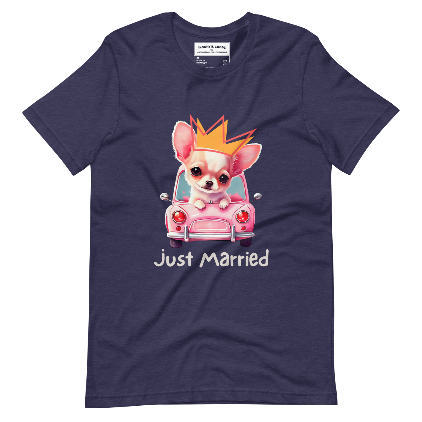 Just Married dogs women's t-shirt