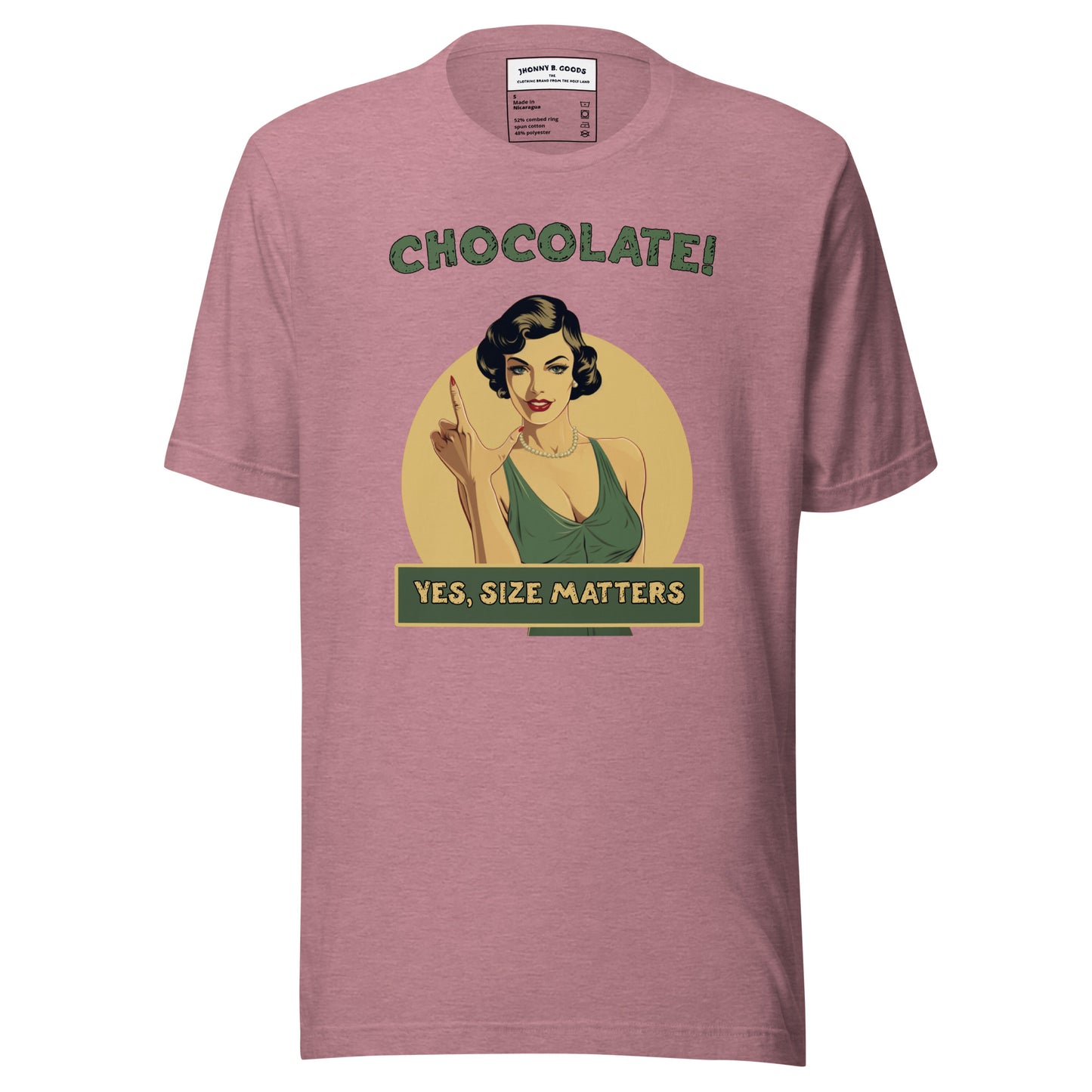 Chocolate Size does matter Unisex t-shirt