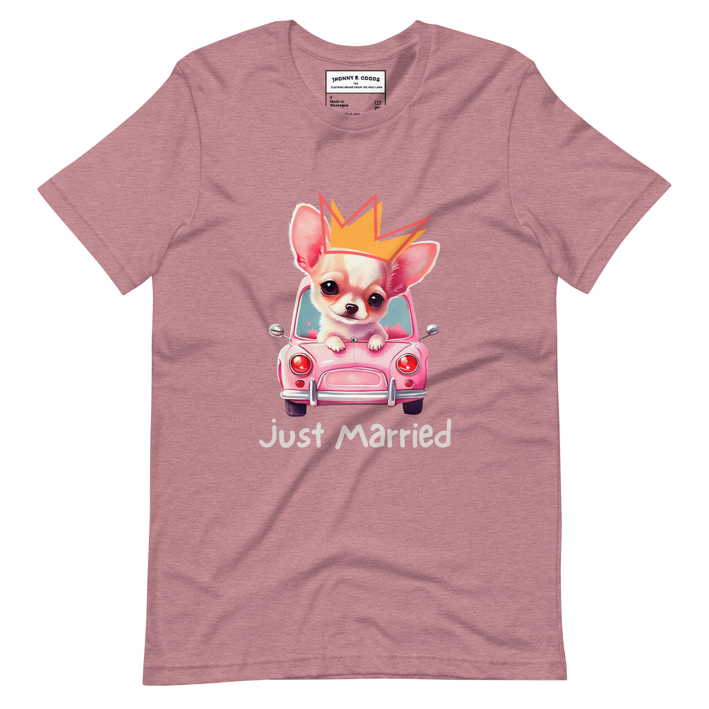 Just Married dogs women's t-shirt