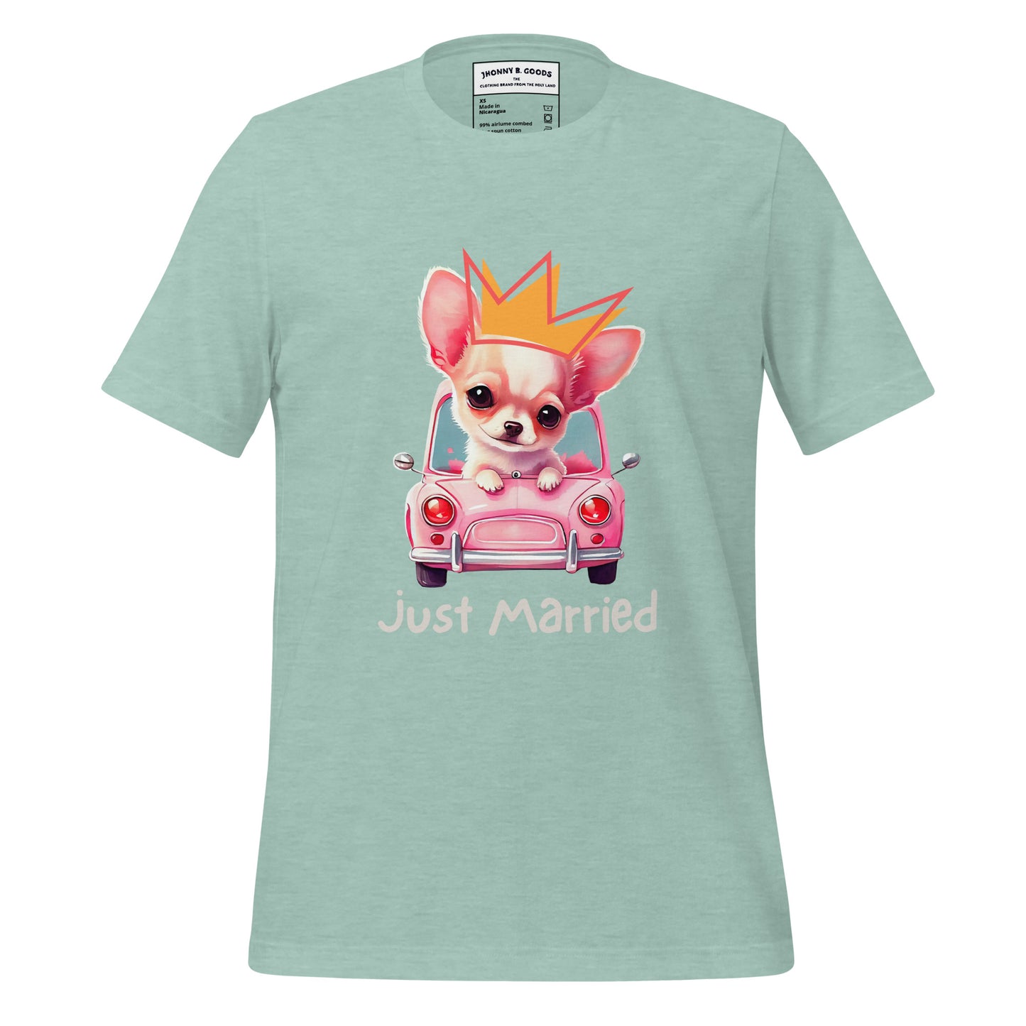 Just Married dogs men t-shirt