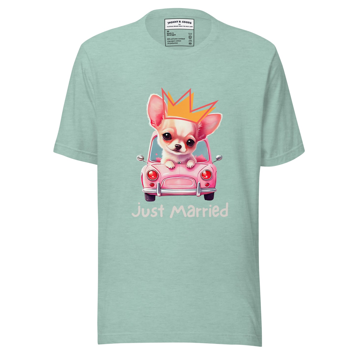 Just Married dogs men t-shirt