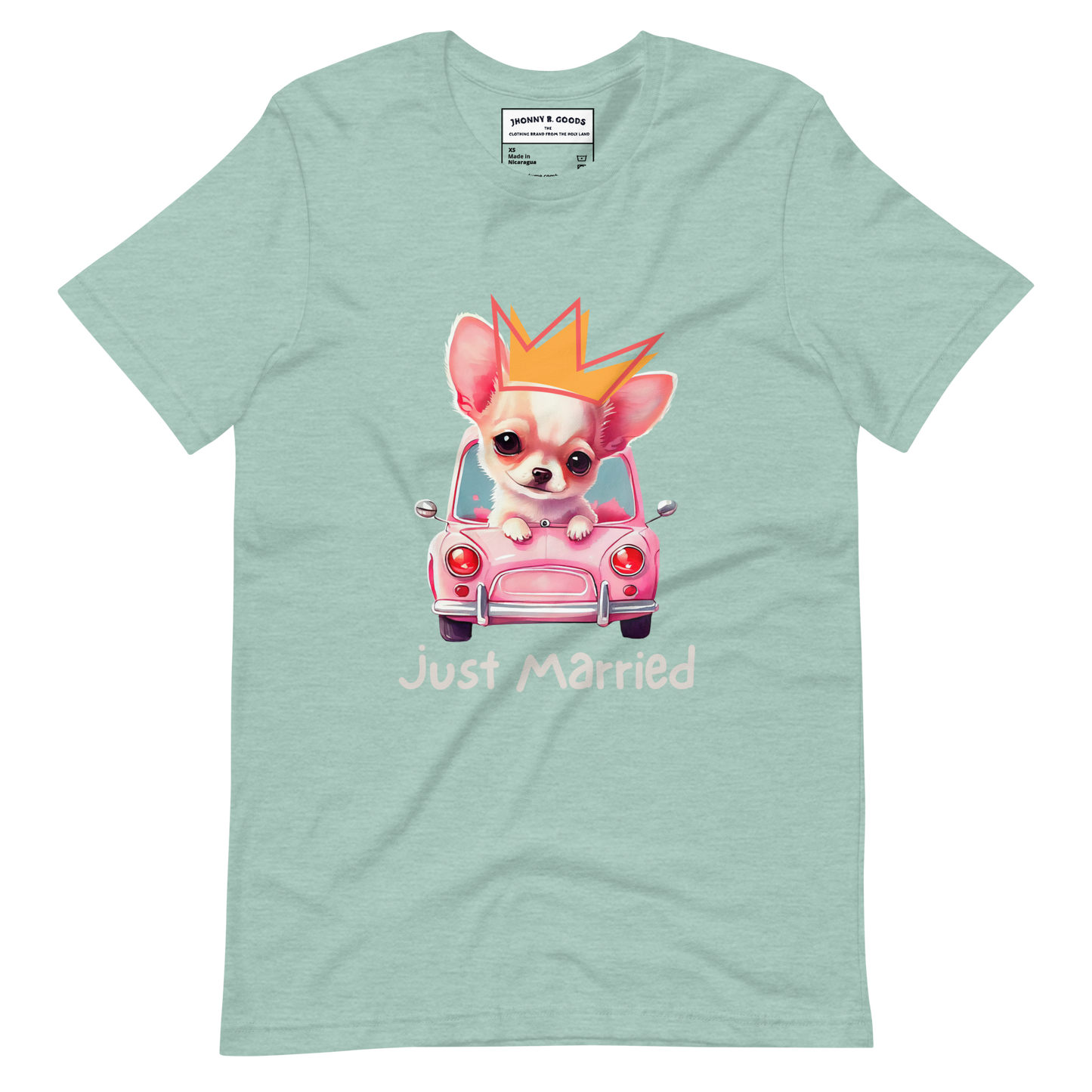 Just Married dogs women's t-shirt