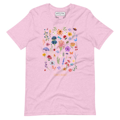 Flowers Market women's t-shirt