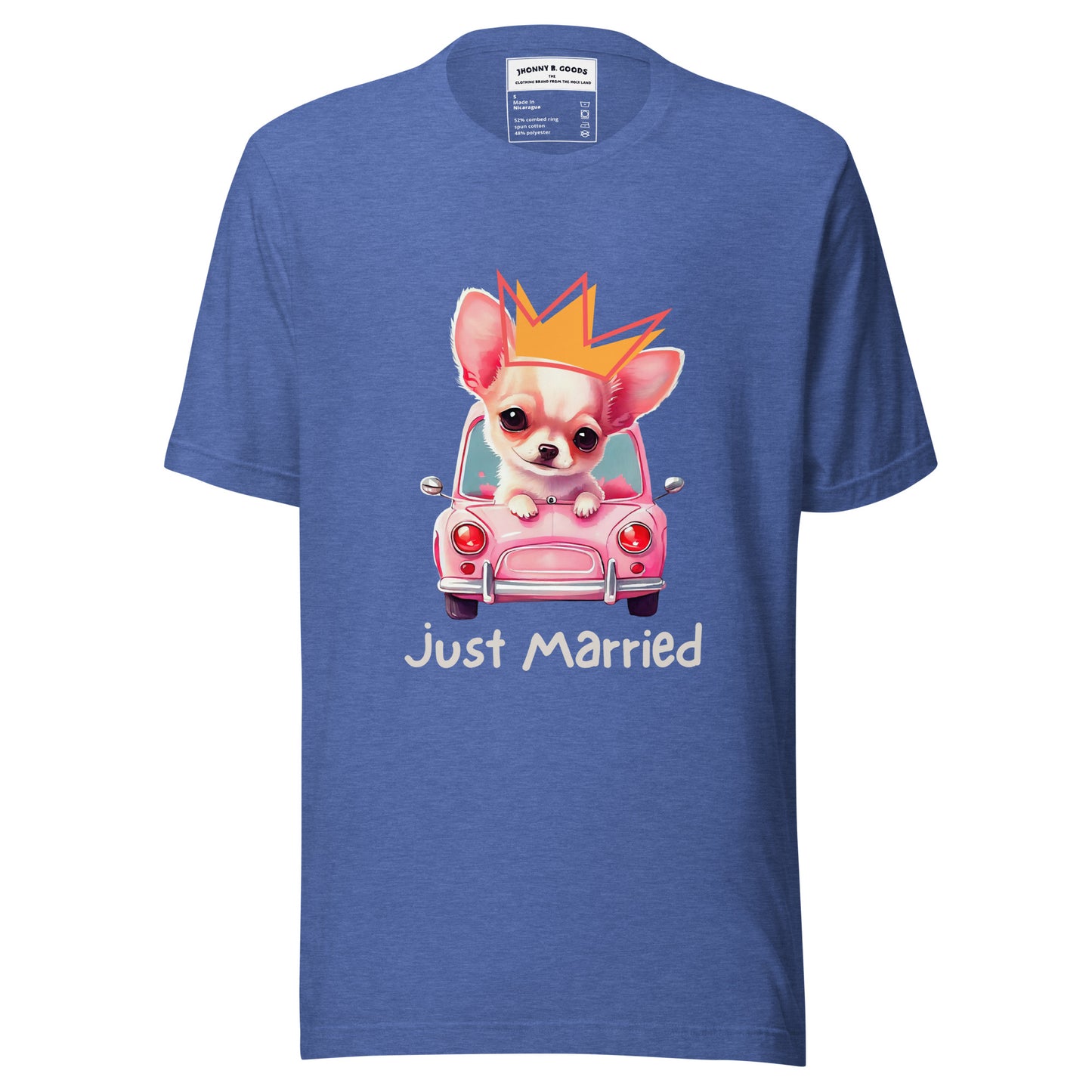 Just Married dogs men t-shirt