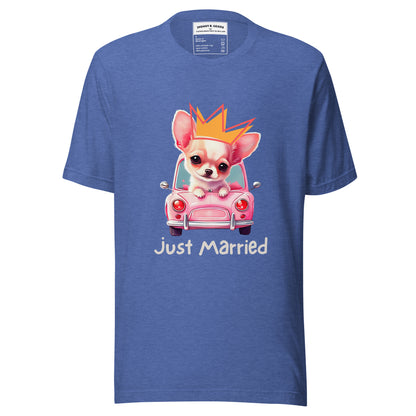 Just Married dogs men t-shirt