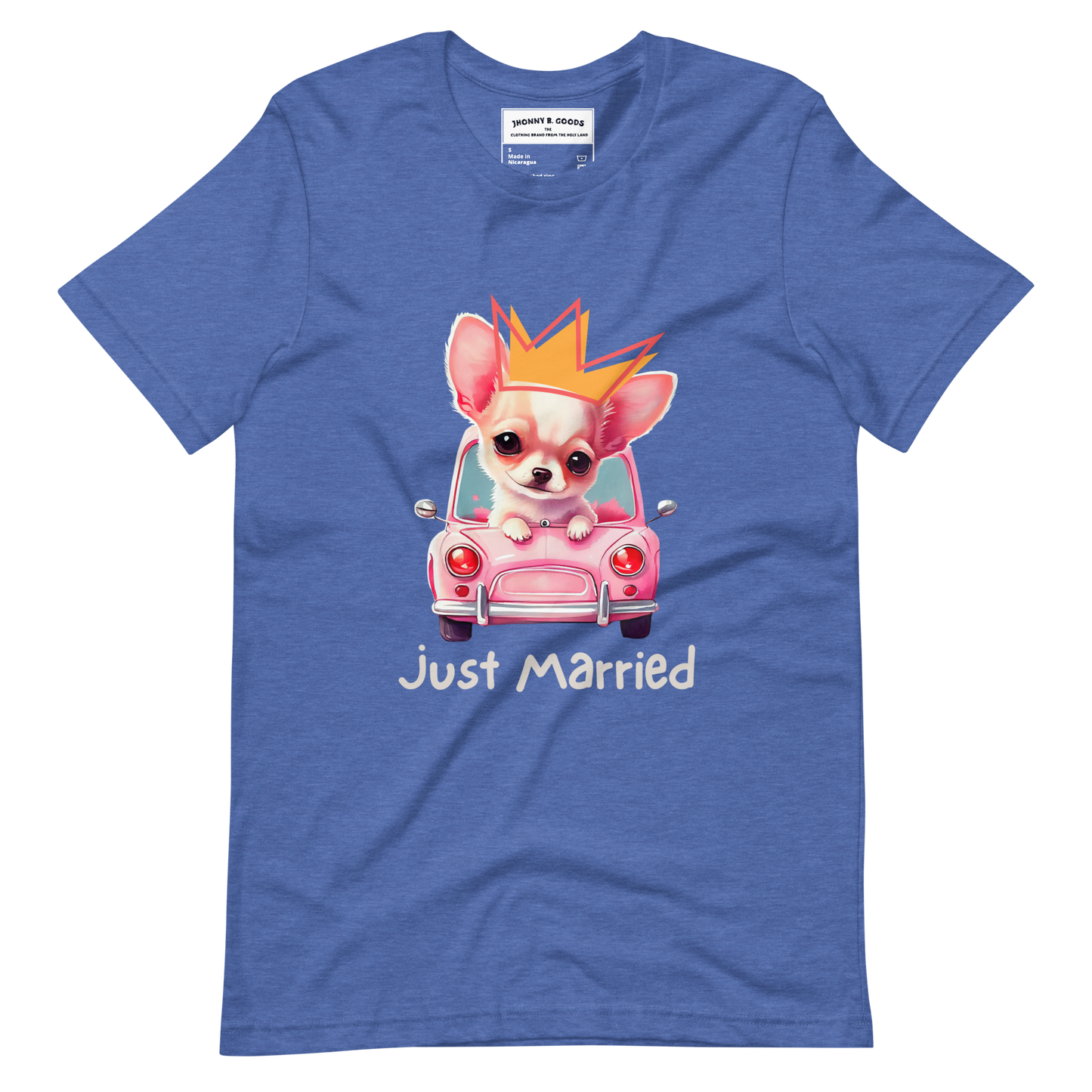 Just Married dogs women's t-shirt