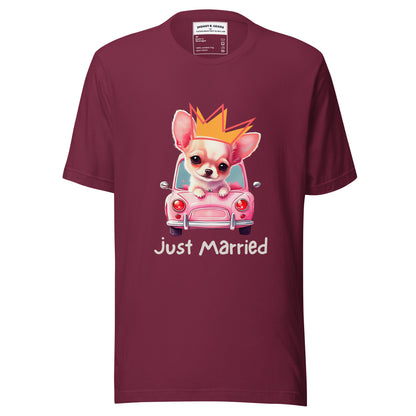 Just Married dogs men t-shirt