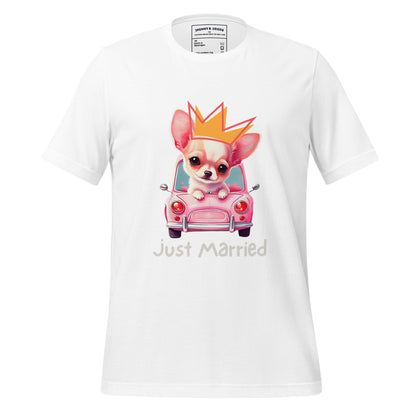 Just Married dogs men t-shirt