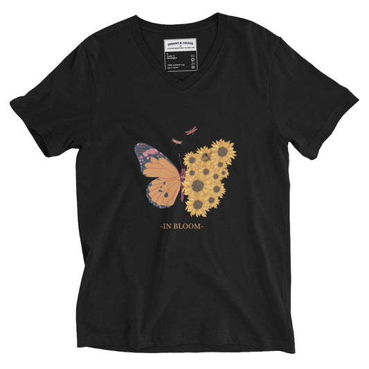 In Bloom women's Short Sleeve V-Neck T-Shirt