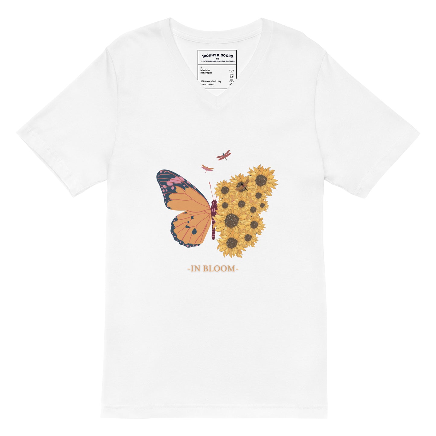 In Bloom women's Short Sleeve V-Neck T-Shirt