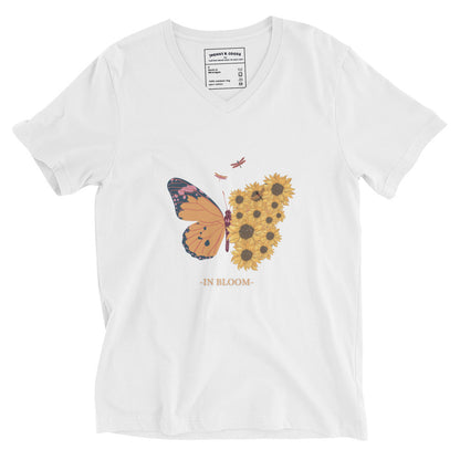 In Bloom women's Short Sleeve V-Neck T-Shirt