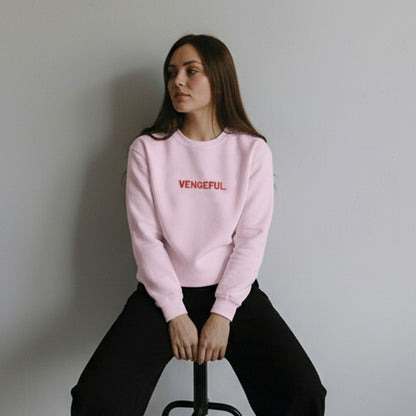 Vengeful - Women's embroiderd garment-dyed sweatshirt