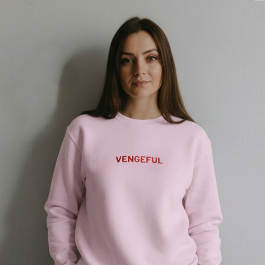 Vengeful - Women's embroiderd garment-dyed sweatshirt